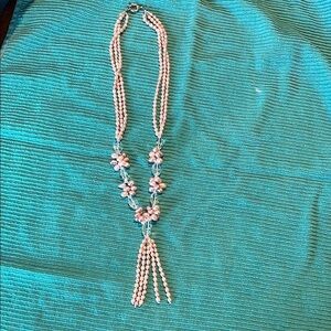 Elegant Pink Beaded Necklace
